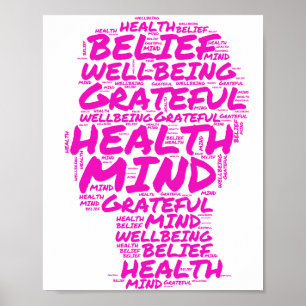 Moderne Minimalistische Dankbarkeit Wall Art Poster