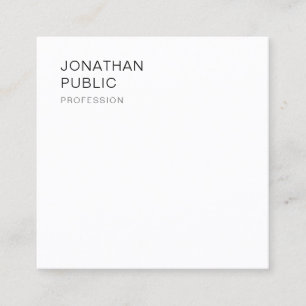 Moderne minimalistische Designvorlage Elegant tren Quadratische Visitenkarte