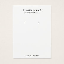 Moderne Minimalistische Earring Display Card