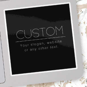 Moderne minimalistische editierbare Texte   Schwar Aufkleber