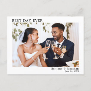 Moderne Minimalistische Einfache Besten Tag Aller  Postkarte