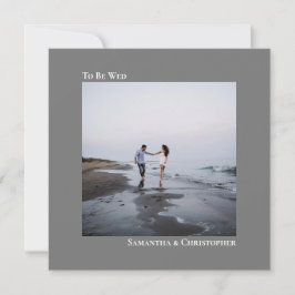 Moderne Minimalistische, einfache Hochzeit auf dem Einladung