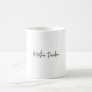 Moderne minimalistische einfache kreative Kalligra Kaffeetasse