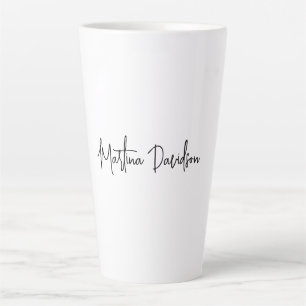 Moderne minimalistische einfache kreative Kalligra Milchtasse