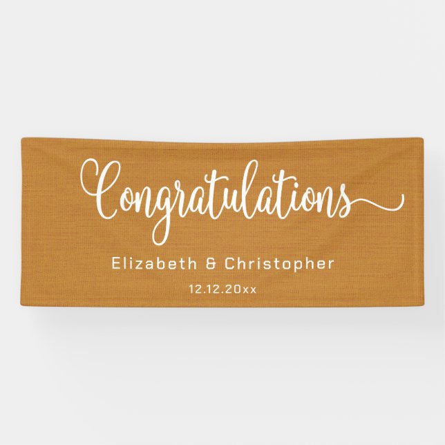 Moderne Minimalistische, einfache Orange Herzliche Banner (Horizontal)