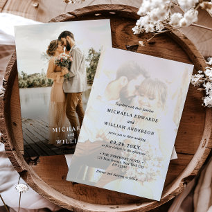 Moderne Minimalistische Einladung zu Hochzeiten mi