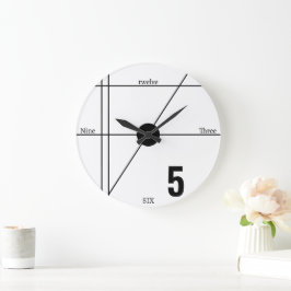 Moderne Minimalistische, einzigartige mathematisch Große Wanduhr