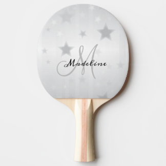 Moderne minimalistische einzigartige silberne pers tischtennis schläger