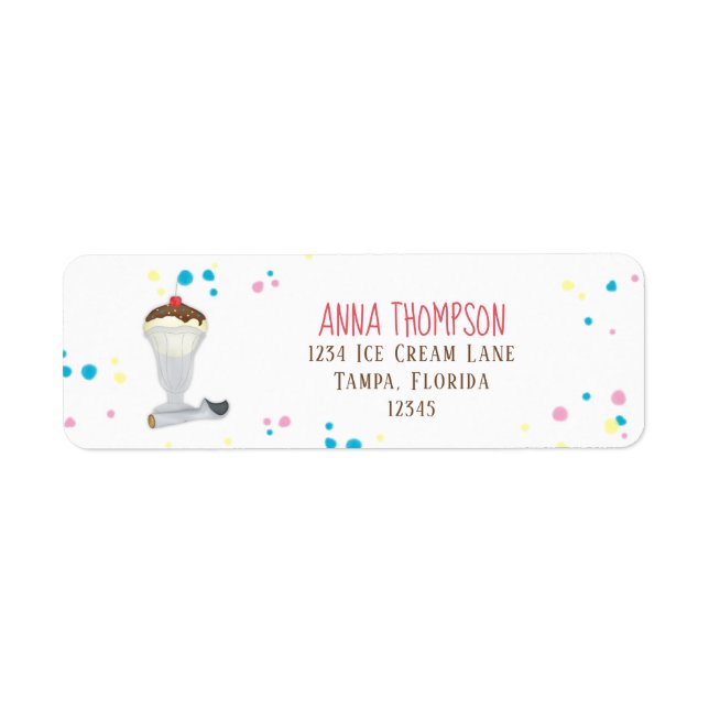 Moderne Minimalistische Eiscreme (Vorne)