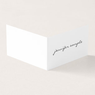 Moderne Minimalistische Elegant Beruflich geflocht Visitenkarten