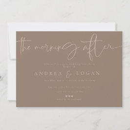 Moderne Minimalistische Elegant Classic | Hochzeit Einladung