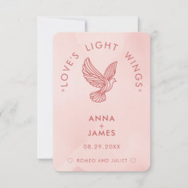 Moderne Minimalistische Elegant-Romeo und Julia-Ho Dankeskarte