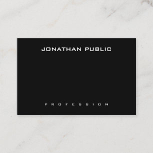 Moderne Minimalistische Elegant Schwarz-Weiß-Mode Visitenkarte