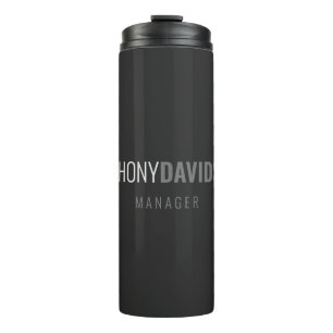 Moderne Minimalistische Elegante Beruflich Ihren N Thermosbecher