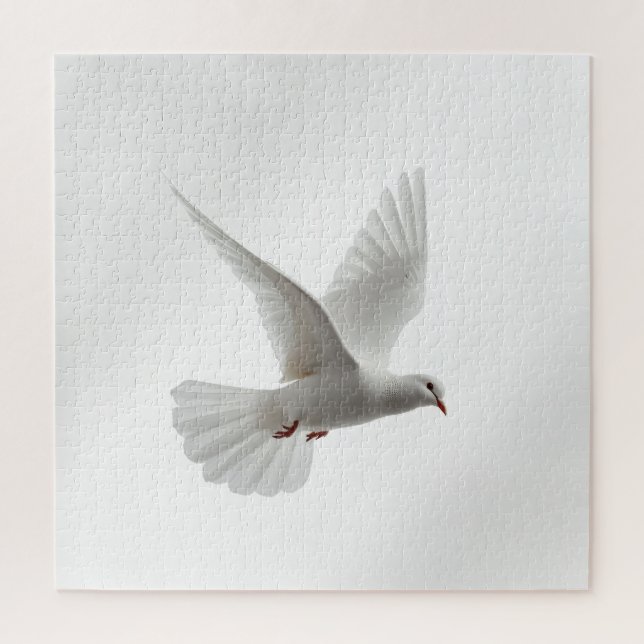 Moderne minimalistische elegante Federdesign  Puzzle (Vertikal)