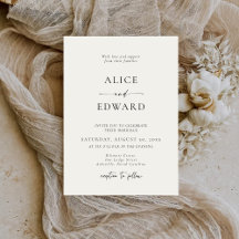 Moderne Minimalistische Elegante Hochzeitskarten