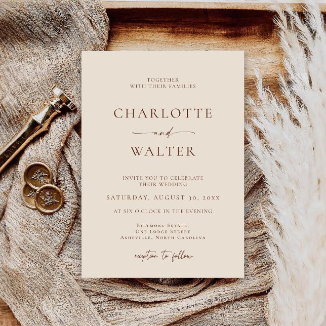 Moderne Minimalistische Elegante Hochzeitskarten Save The Date (Von Creator hochgeladen)