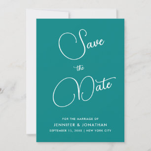 Moderne Minimalistische Elegante Kalligrafie Aquam Save The Date