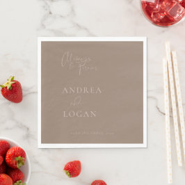 Moderne Minimalistische Elegante Klassische Hochze Serviette