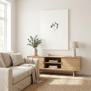 Moderne minimalistische elegante Linienzeichnung B Leinwanddruck