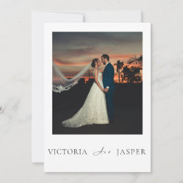 Moderne Minimalistische Elegante Luxus-Hochzeit Einladung