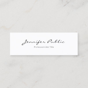 Moderne minimalistische elegante professionelle sc mini visitenkarte