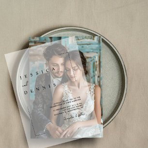 Moderne Minimalistische, elegante Skripthochzeit