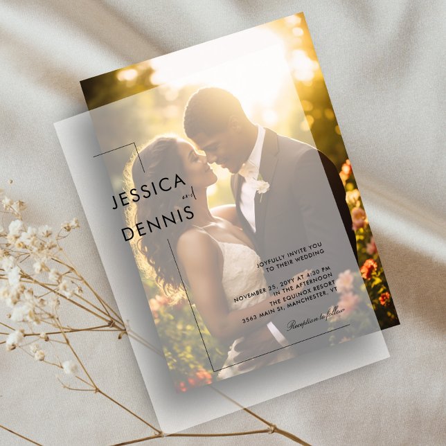 Moderne Minimalistische, elegante Skripthochzeit (Von Creator hochgeladen)