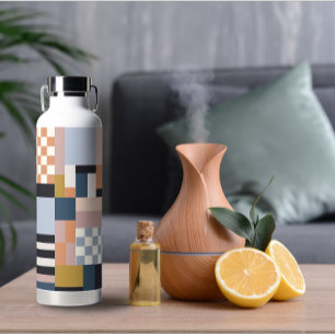 Moderne Minimalistische Elegante Textilkunst farbe Trinkflasche