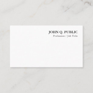 Moderne Minimalistische Elegante Trendy Template Visitenkarte