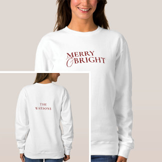 Moderne Minimalistische Elegante Typografie Famili Sweatshirt
