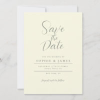 Moderne Minimalistische Elfenbeinhochzeit rettet d