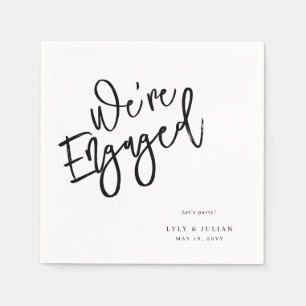 Moderne Minimalistische Engagement Partei Napkins Serviette