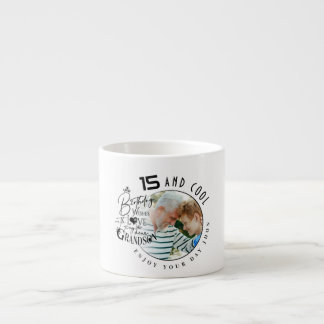 Moderne minimalistische Enkel-Geburtstagsgruß Espressotasse
