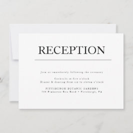 Moderne Minimalistische Erstverheiratungskarte Einladung