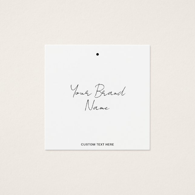 Moderne Minimalistische Etikettenmarke (Vorderseite)