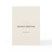 Moderne minimalistische Firmen-Weihnachtsgrußkarte
