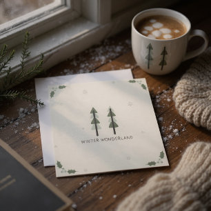 Moderne minimalistische Firmen-Weihnachtskarte Einladung