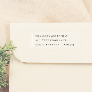 Moderne Minimalistische formelle Familienname und 