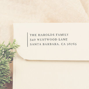 Moderne Minimalistische formelle Familienname und  Permastempel