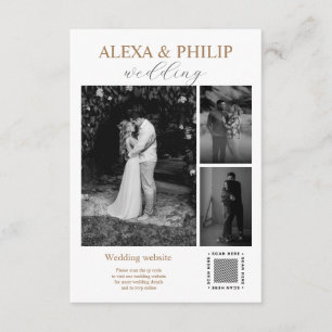 Moderne Minimalistische Foto Collage Enclosure Car Begleitkarte