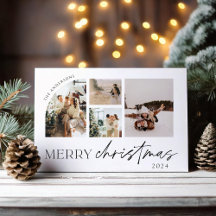 Moderne Minimalistische Foto-Ferienkarte