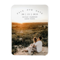 Moderne Minimalistische Foto-Hochzeit Termin merke