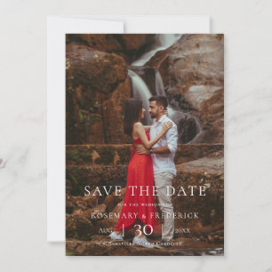 Moderne Minimalistische Foto-Hochzeit - Termin vor Save The Date