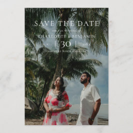 Moderne Minimalistische Foto-Hochzeit - Termin vor Save The Date