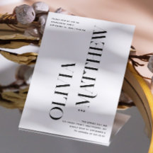 Moderne minimalistische Foto Hochzeitsfeier