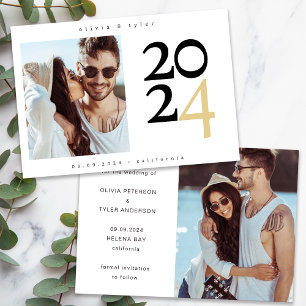 Moderne minimalistische Foto-Save-the-Date-Karte  Save The Date