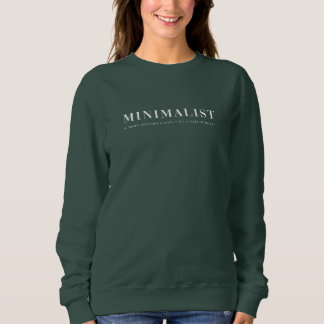 Moderne Minimalistische Frauen Trendy Stylish Whit Sweatshirt
