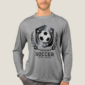 Moderne minimalistische Fußballgestaltung Tri-Blend Shirt