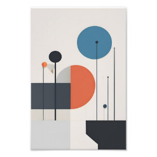 Moderne Minimalistische geometrische Abstrakte Kun Fotodruck